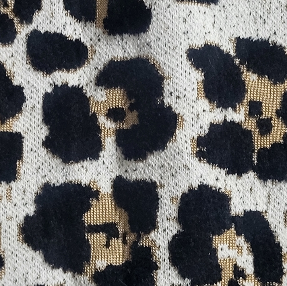 Michael Kors Womens Body Con Side Zip Leopard  Sleeveless Sweater Dress Size M - Picture 5 of 6